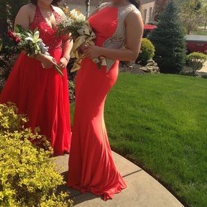 Coral Jovani prom dress